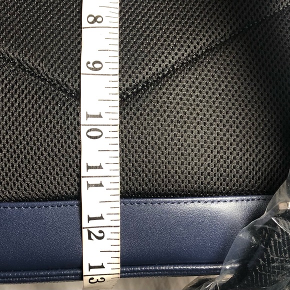 MCM NWT Navy Leather Floral Print Backpack w/Dust Bag - Picture 12 of 16